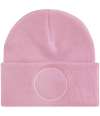 B446 Circular patch printers beanie Dusty Pink colour image